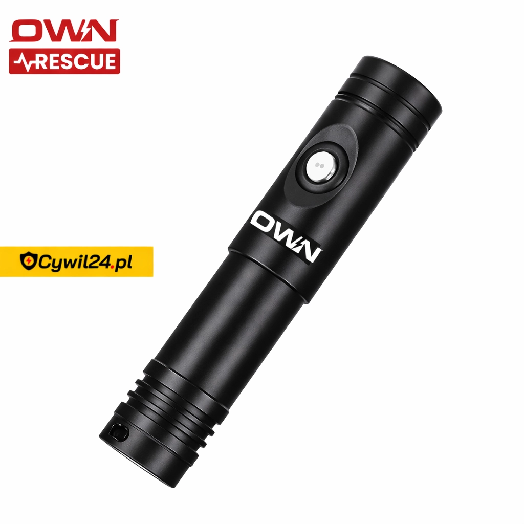 Latarka nurkowa ręczna | OWN Rescue OR-L-1050A