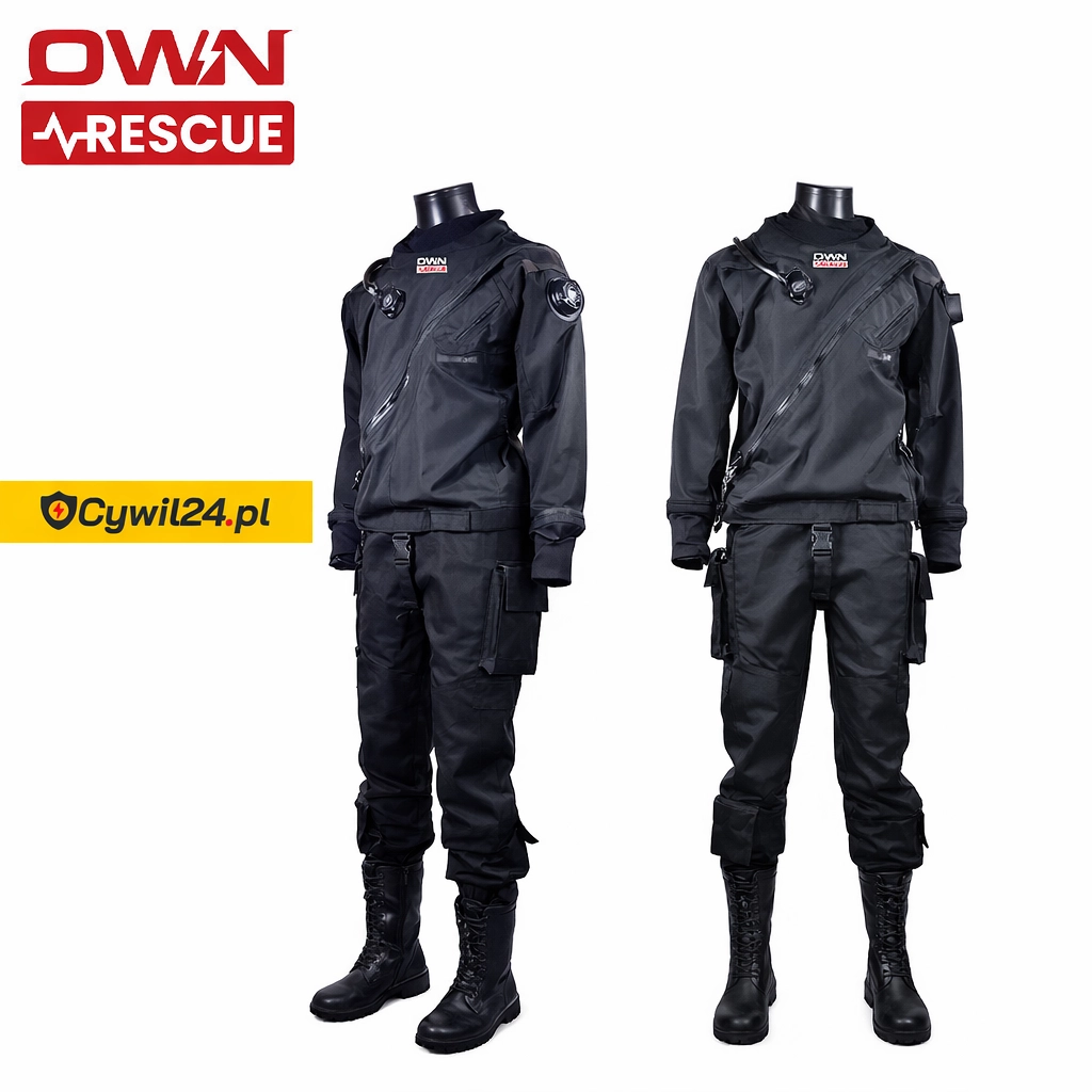 Suchy skafander nurkowy trilaminatowy | OWN Rescue OR-SS-1400